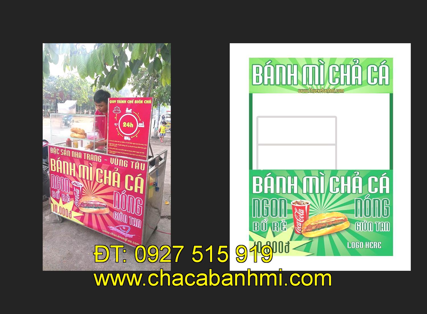 Bán xe bánh mì chả cá tại tỉnh Đồng Nai