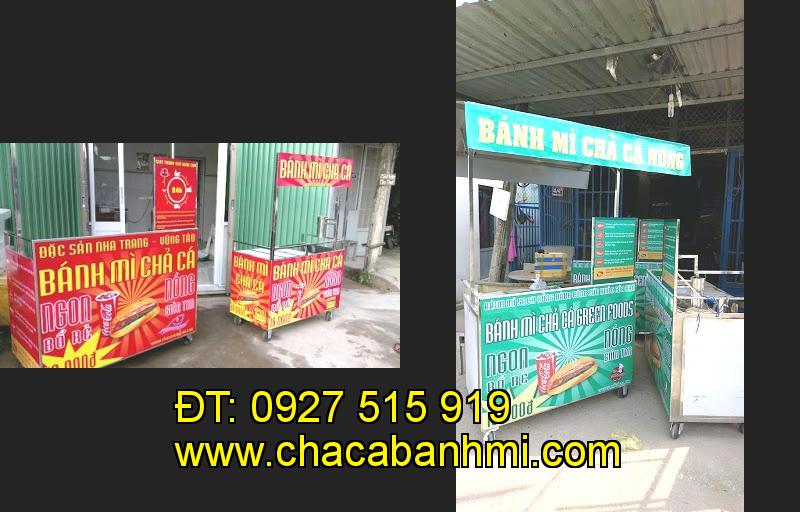 xe bánh mì chả cá inox tại tỉnh Gia Lai