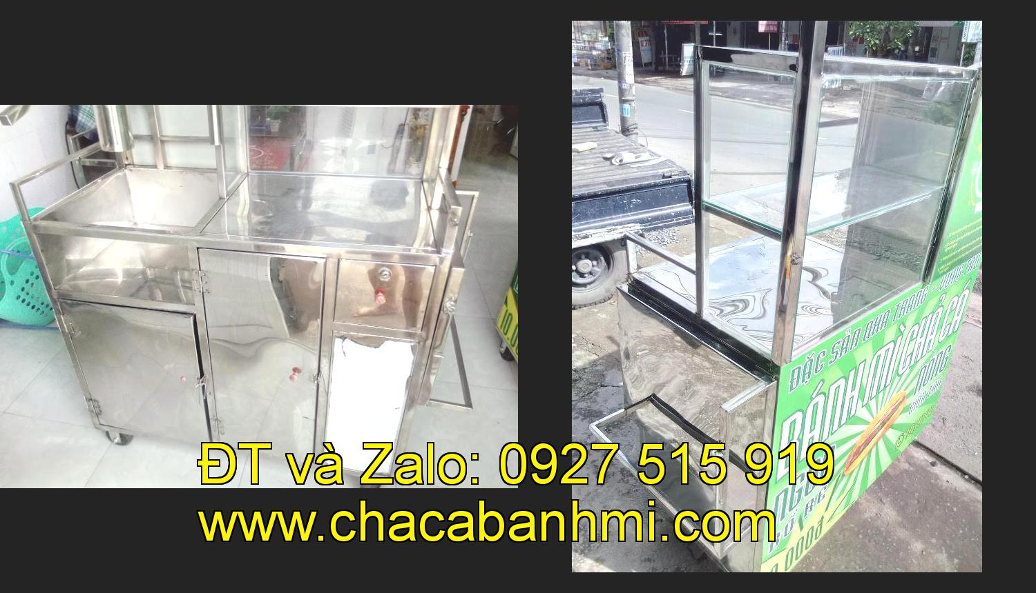 xe bánh mì chả cá inox tại tỉnh Bình Thuận
