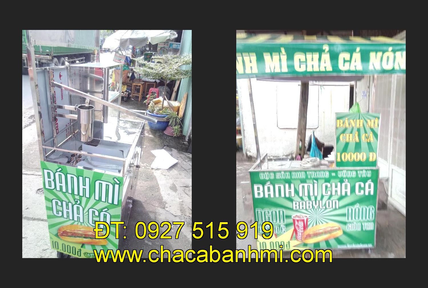 xe bánh mì chả cá inox tại tỉnh Cần Thơ