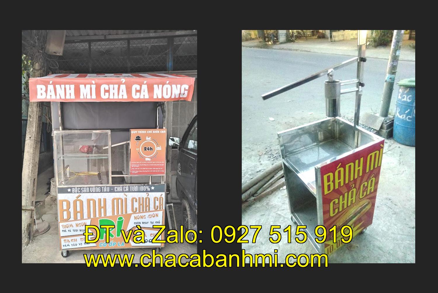 xe bánh mì chả cá inox tại tỉnh Lào Cai