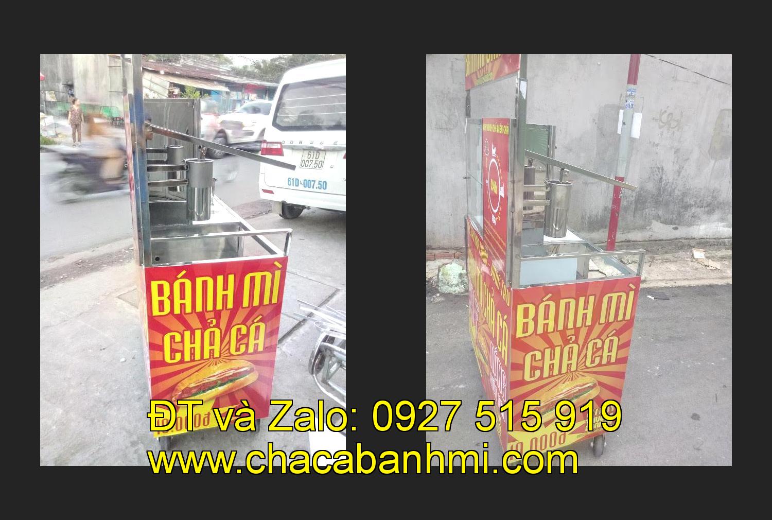 xe bánh mì chả cá inox tại tỉnh Tuyên Quang
