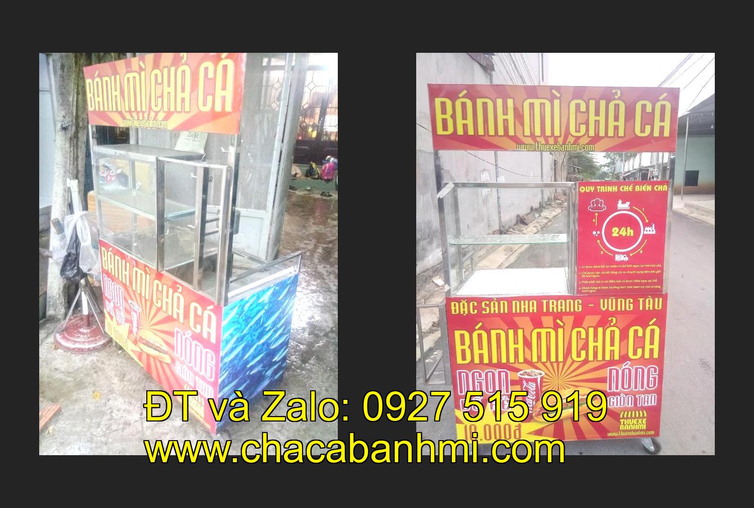 xe bánh mì chả cá inox tại tỉnh Yên Bái